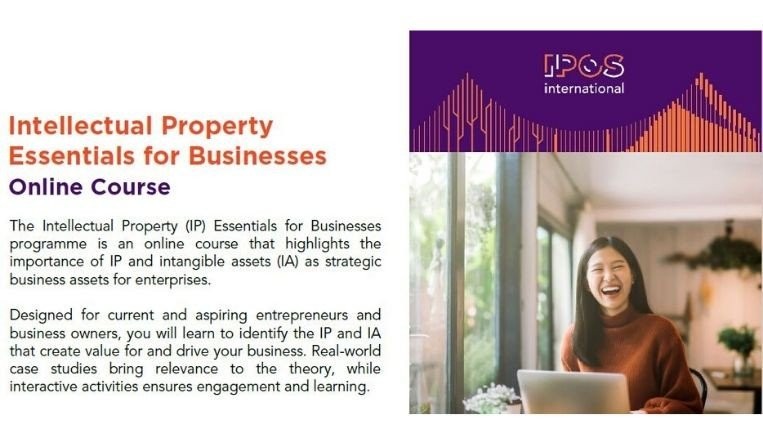 IPOS, SG university offering online IP course for entrepreneurs, business owners